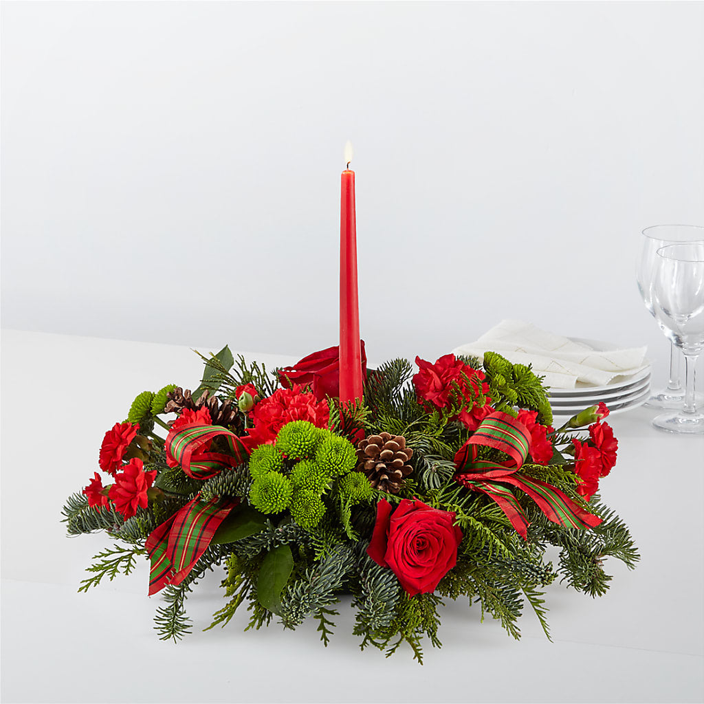 By the Candlelight Centerpiece – CHET & LEONA'S FLORAL SHOP, Milwaukee WI