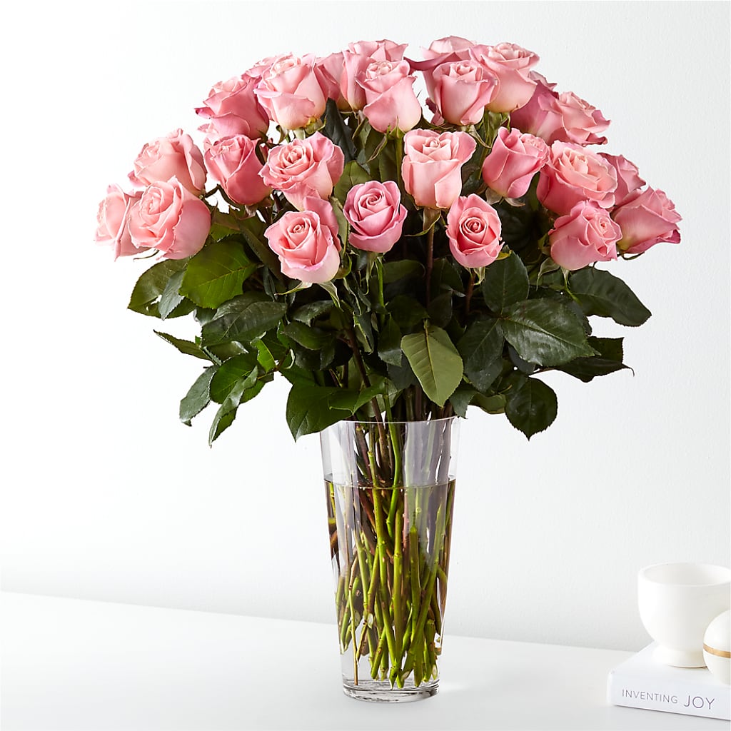 Long Stem Pink Rose Bouquet – CHET & LEONA'S FLORAL SHOP, Milwaukee WI