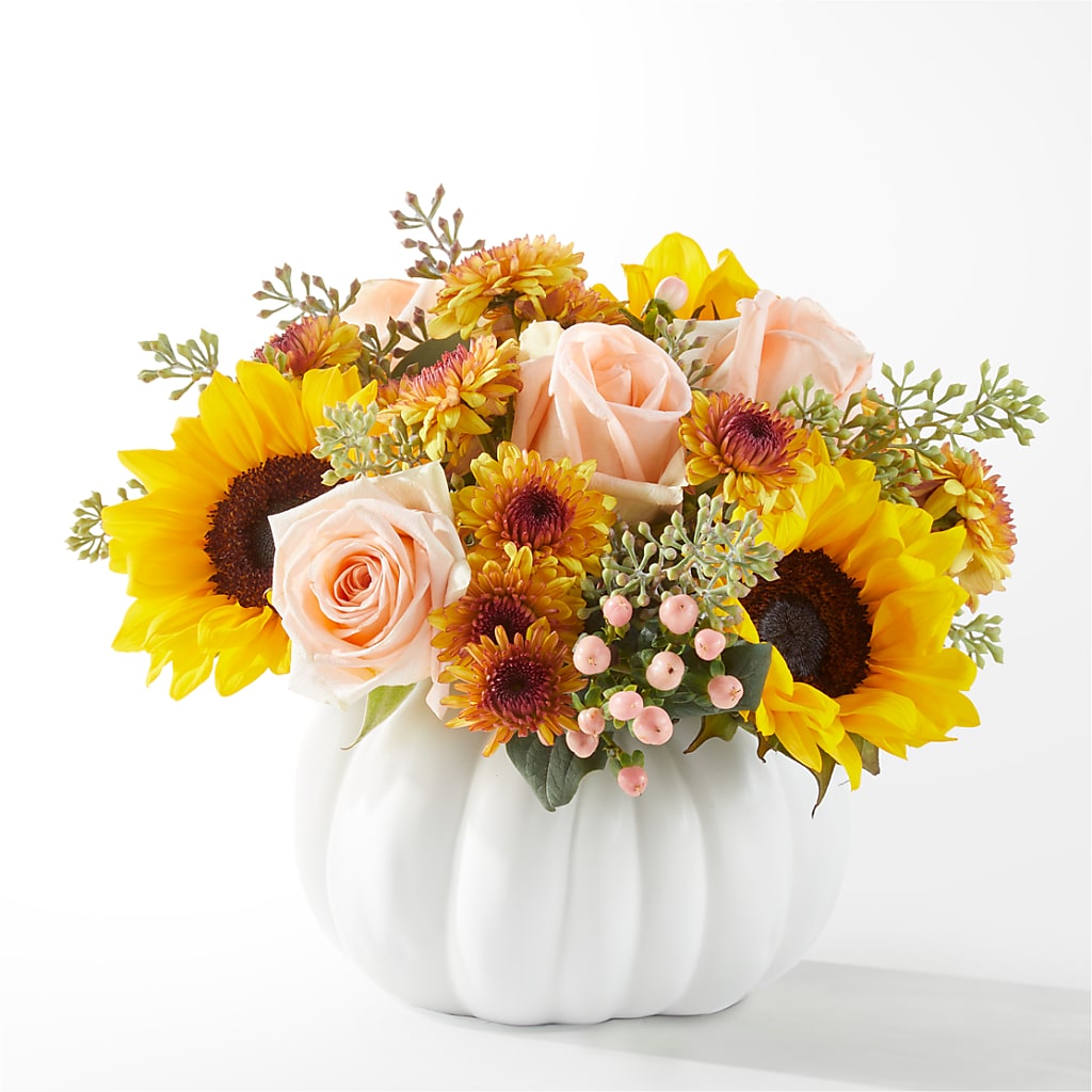 Pumpkin to Talk About Bouquet – CHET & LEONA'S FLORAL SHOP, Milwaukee WI