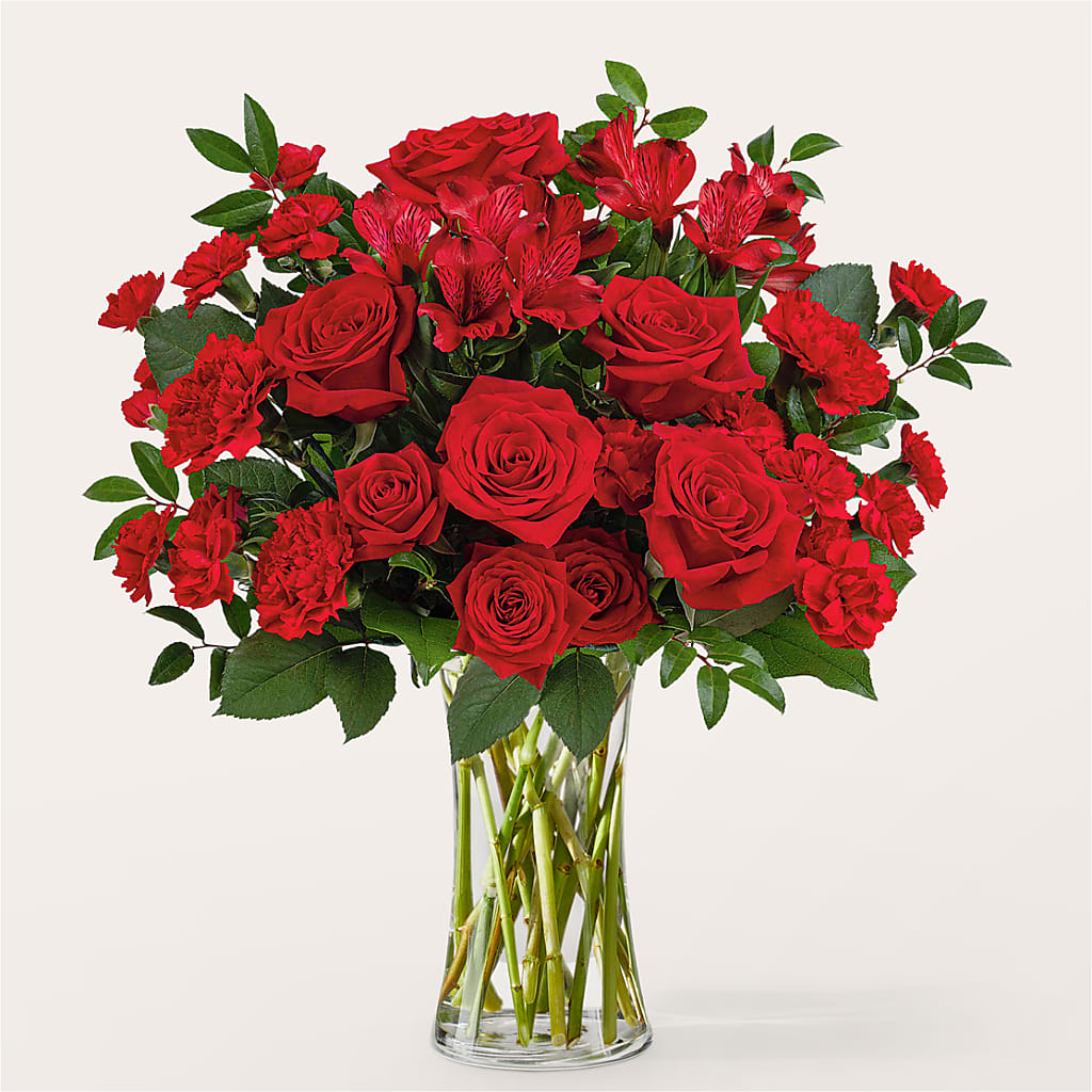 Brilliant Ruby Bouquet – CHET & LEONA'S FLORAL SHOP, Milwaukee WI