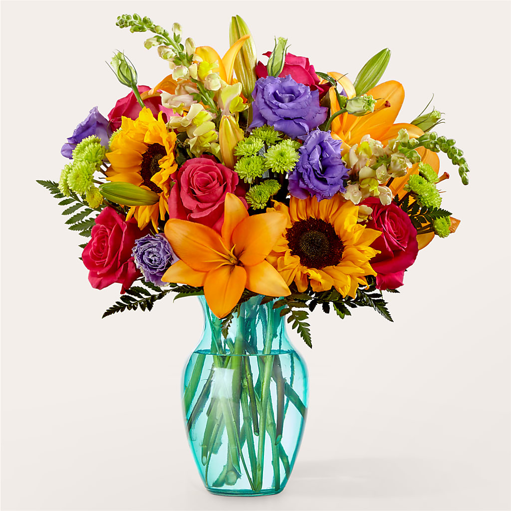 Double Rainbow Bouquet – CHET & LEONA'S FLORAL SHOP, Milwaukee WI