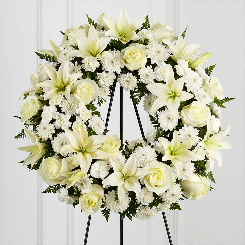 Treasured Tribute Wreath – CHET & LEONA'S FLORAL SHOP, Milwaukee WI