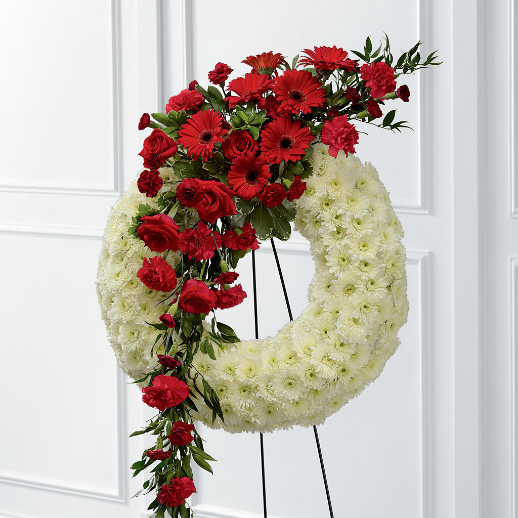 Graceful Tribute Wreath – CHET & LEONA'S FLORAL SHOP, Milwaukee WI