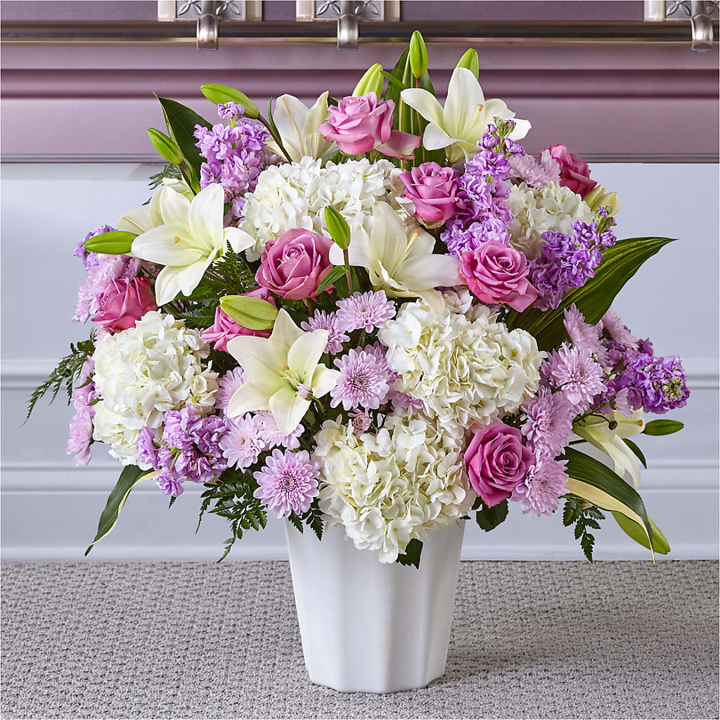 Heaven Sent Floor Basket – CHET & LEONA'S FLORAL SHOP, Milwaukee WI