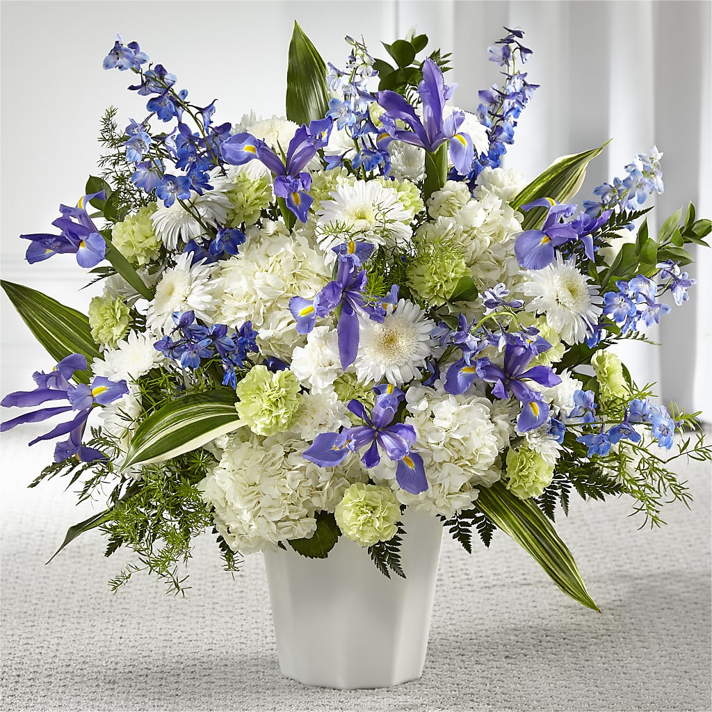 Soft Serenity Floor Basket – CHET & LEONA'S FLORAL SHOP, Milwaukee WI