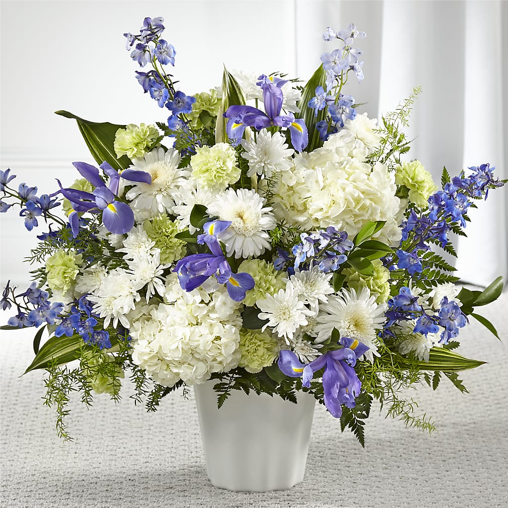 Soft Serenity Floor Basket – CHET & LEONA'S FLORAL SHOP, Milwaukee WI