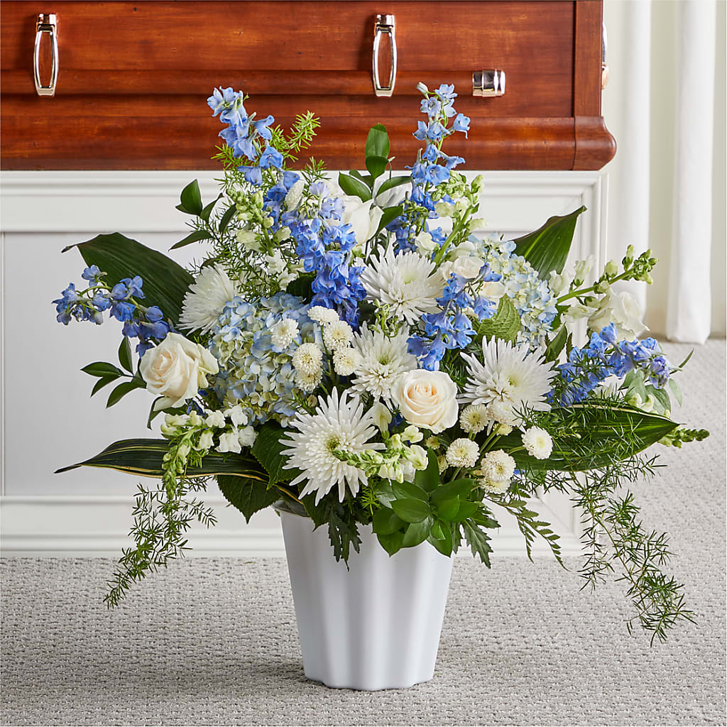 Everlasting Memories Floor Basket – CHET & LEONA'S FLORAL SHOP, Milwaukee WI