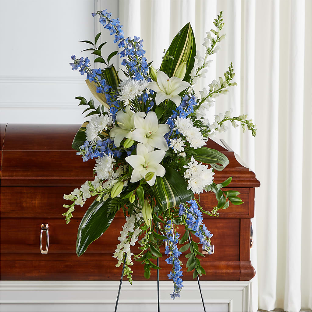 Eternal Impressions Standing Spray – CHET & LEONA'S FLORAL SHOP, Milwaukee WI