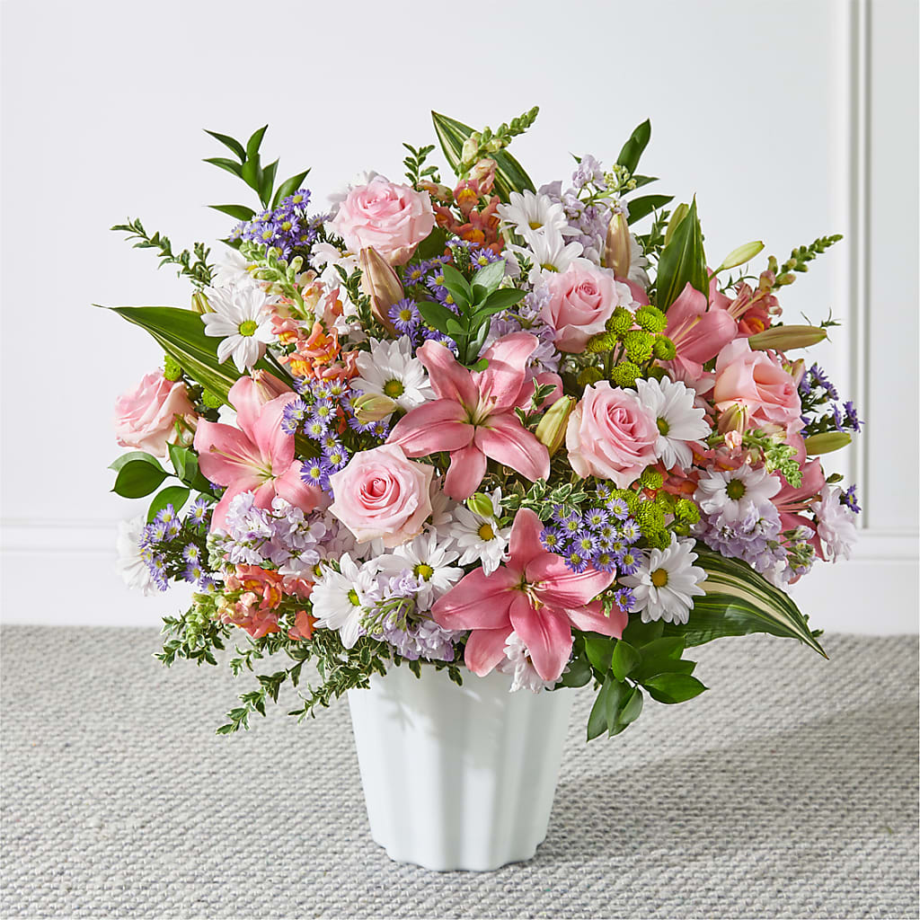 Abundant Compassion Floor Basket – CHET & LEONA'S FLORAL SHOP, Milwaukee WI