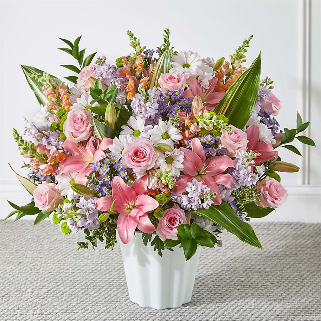 Abundant Compassion Floor Basket – CHET & LEONA'S FLORAL SHOP, Milwaukee WI