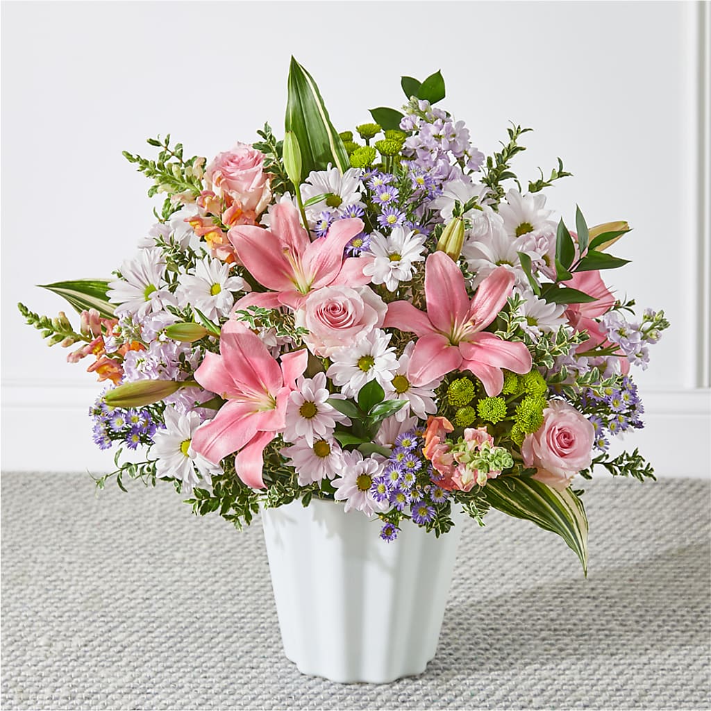Abundant Compassion Floor Basket – CHET & LEONA'S FLORAL SHOP, Milwaukee WI