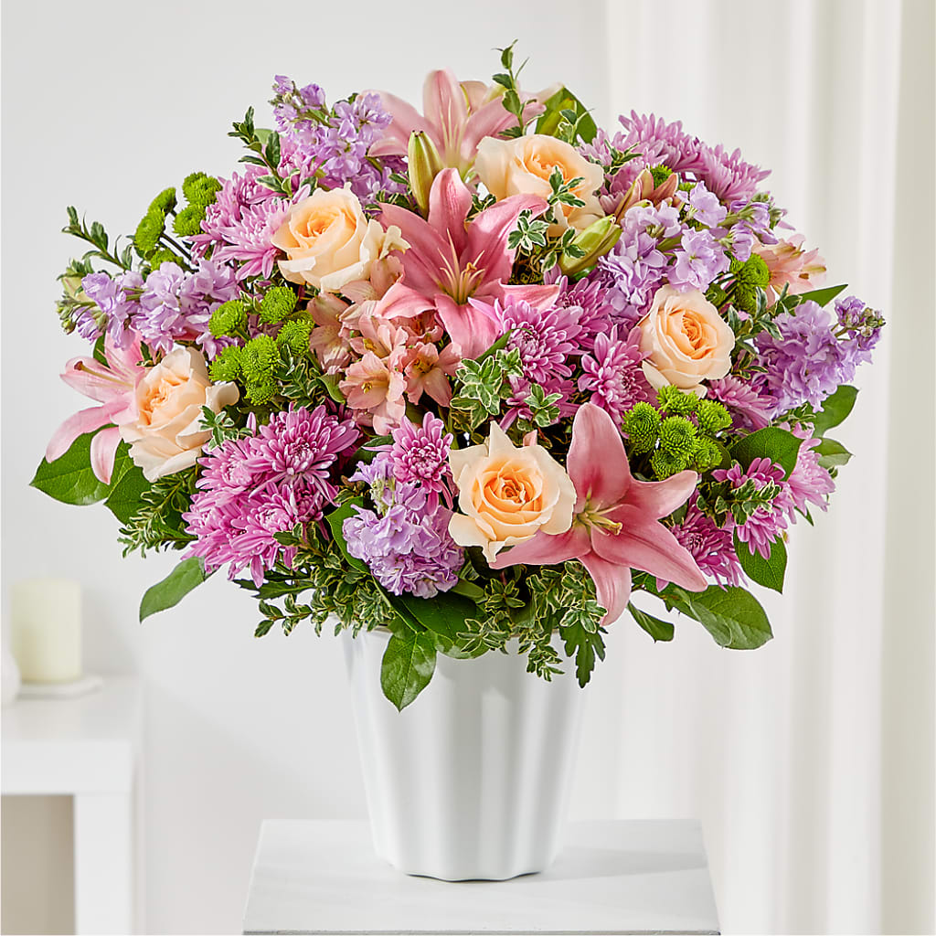Supportive Embrace Tabletop Basket – CHET & LEONA'S FLORAL SHOP, Milwaukee WI