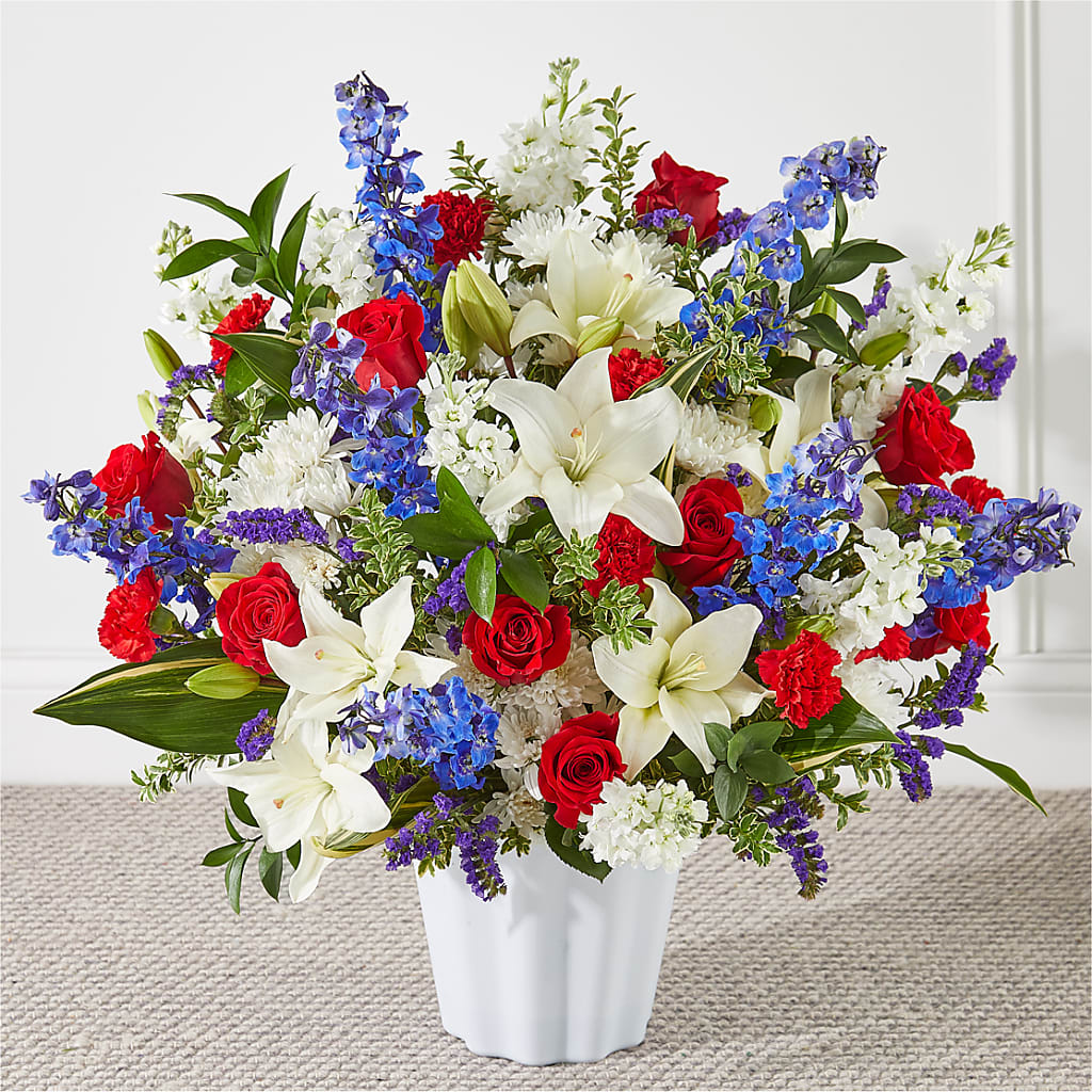 Consoled Floor Basket – CHET & LEONA'S FLORAL SHOP, Milwaukee WI