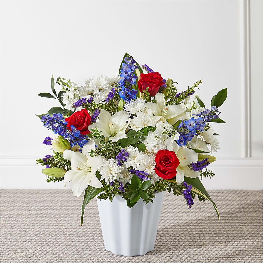 Consoled Floor Basket – CHET & LEONA'S FLORAL SHOP, Milwaukee WI