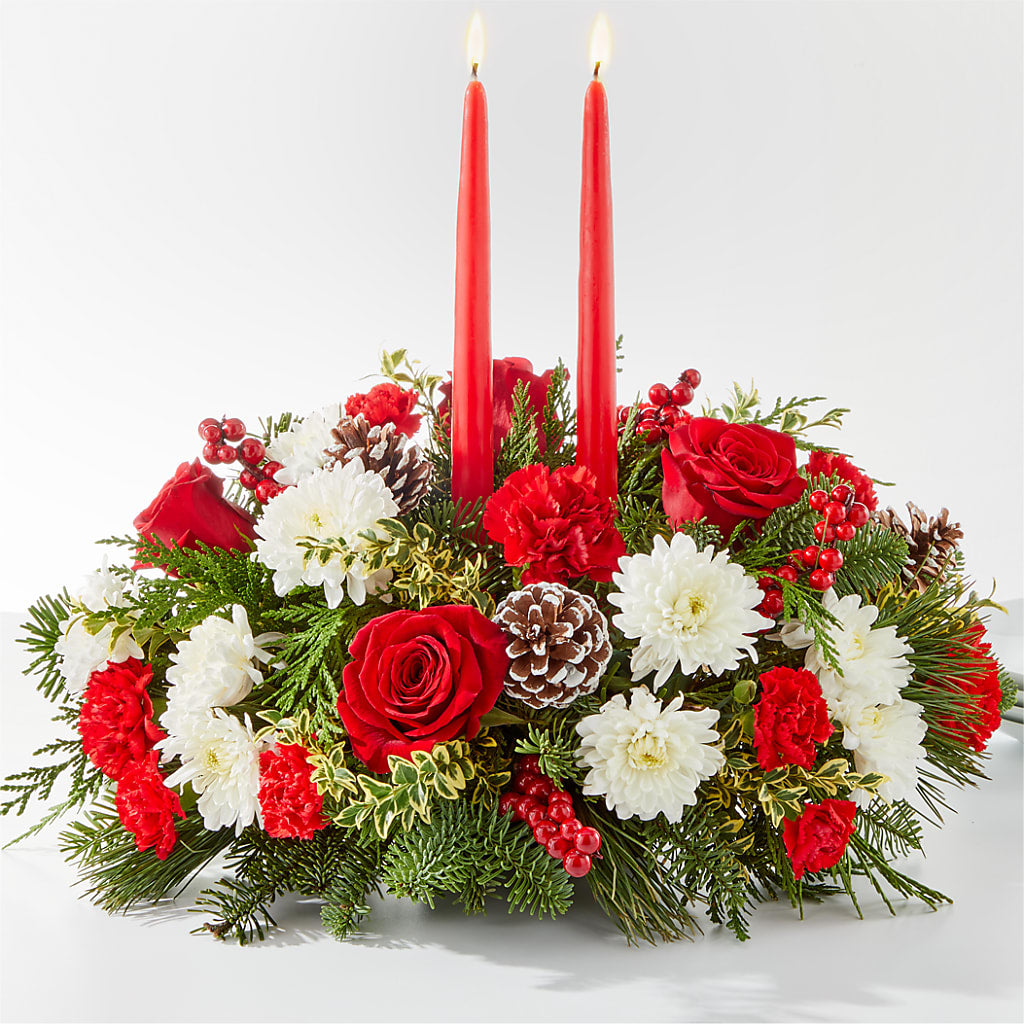 Holiday Soiree Centerpiece – CHET & LEONA'S FLORAL SHOP, Milwaukee WI