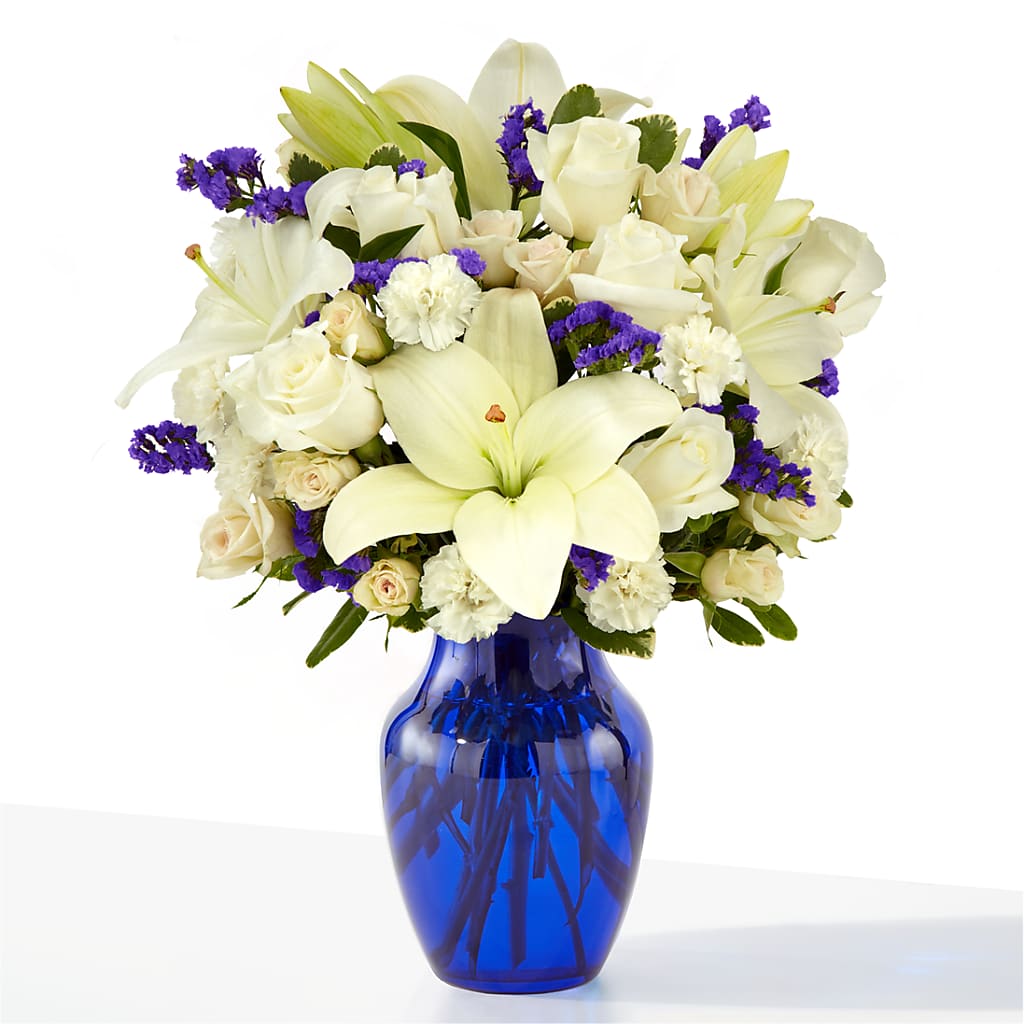 Sapphire Rush Bouquet – CHET & LEONA'S FLORAL SHOP, Milwaukee WI