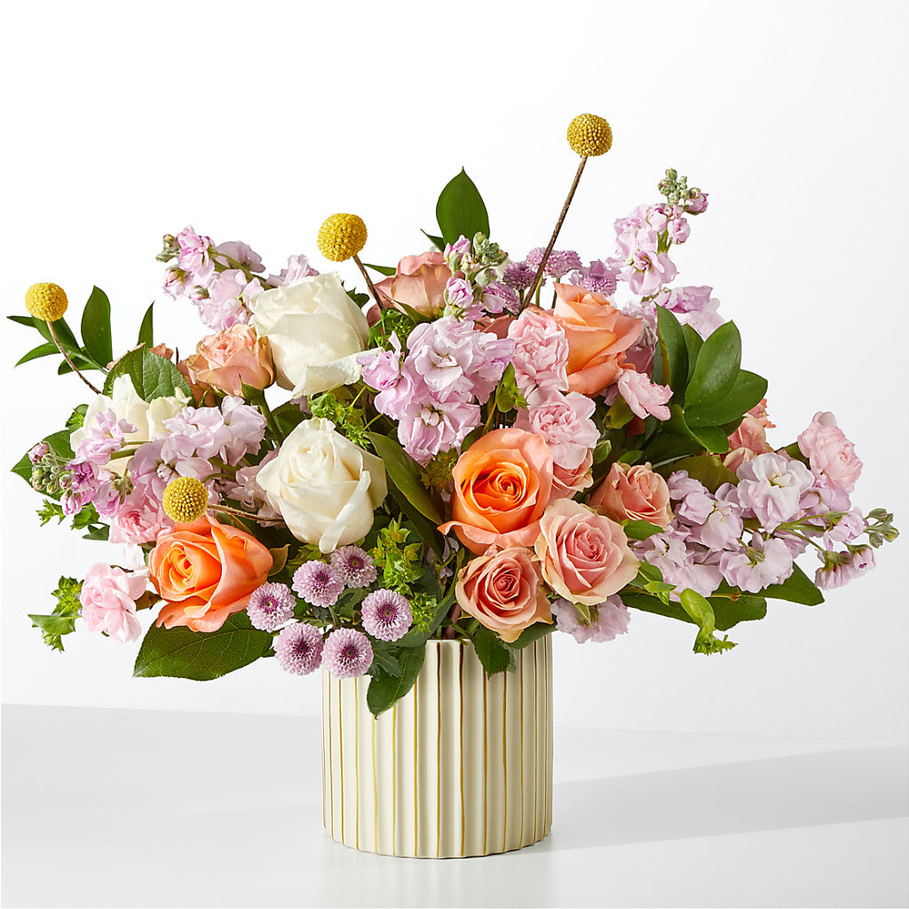 French Market Bouquet with Ivory Vase – CHET & LEONA'S FLORAL SHOP, Milwaukee WI
