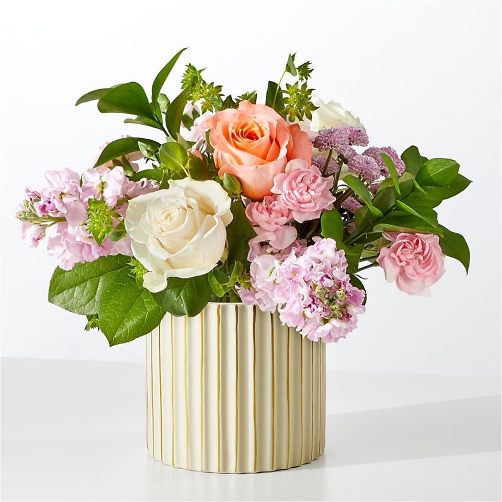 French Market Bouquet with Ivory Vase – CHET & LEONA'S FLORAL SHOP, Milwaukee WI