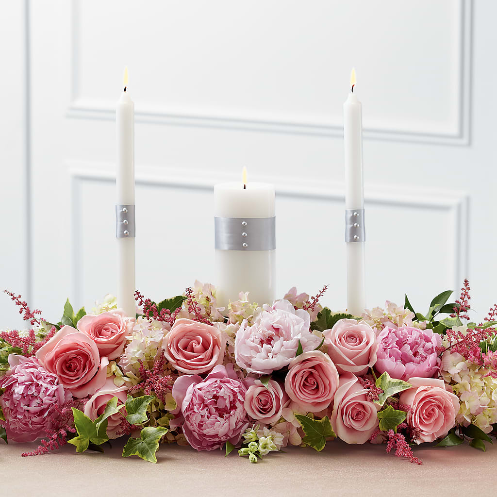 Worldwide Romance Unity Candle Arrangement – CHET & LEONA'S FLORAL SHOP, Milwaukee WI