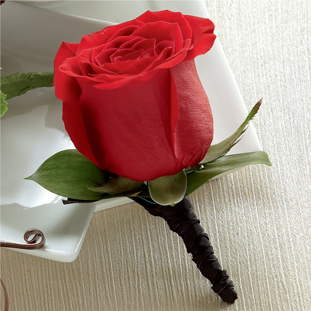 Red Rose Boutonniere – CHET & LEONA'S FLORAL SHOP, Milwaukee WI