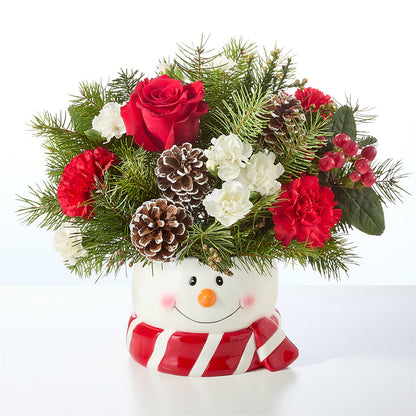 Jolly Snowman Bouquet – CHET & LEONA'S FLORAL SHOP, Milwaukee WI