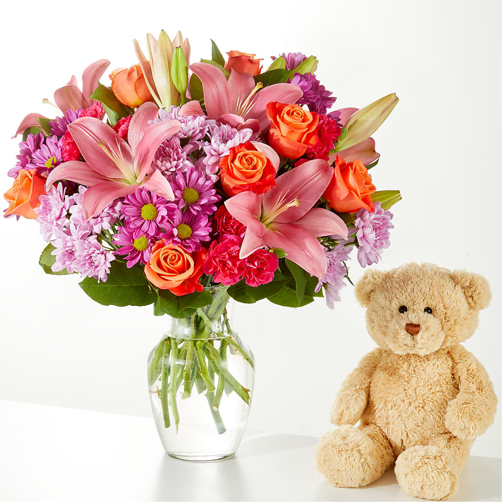 One and Only Bouquet and Bear Bundle – CHET & LEONA'S FLORAL SHOP, Milwaukee WI