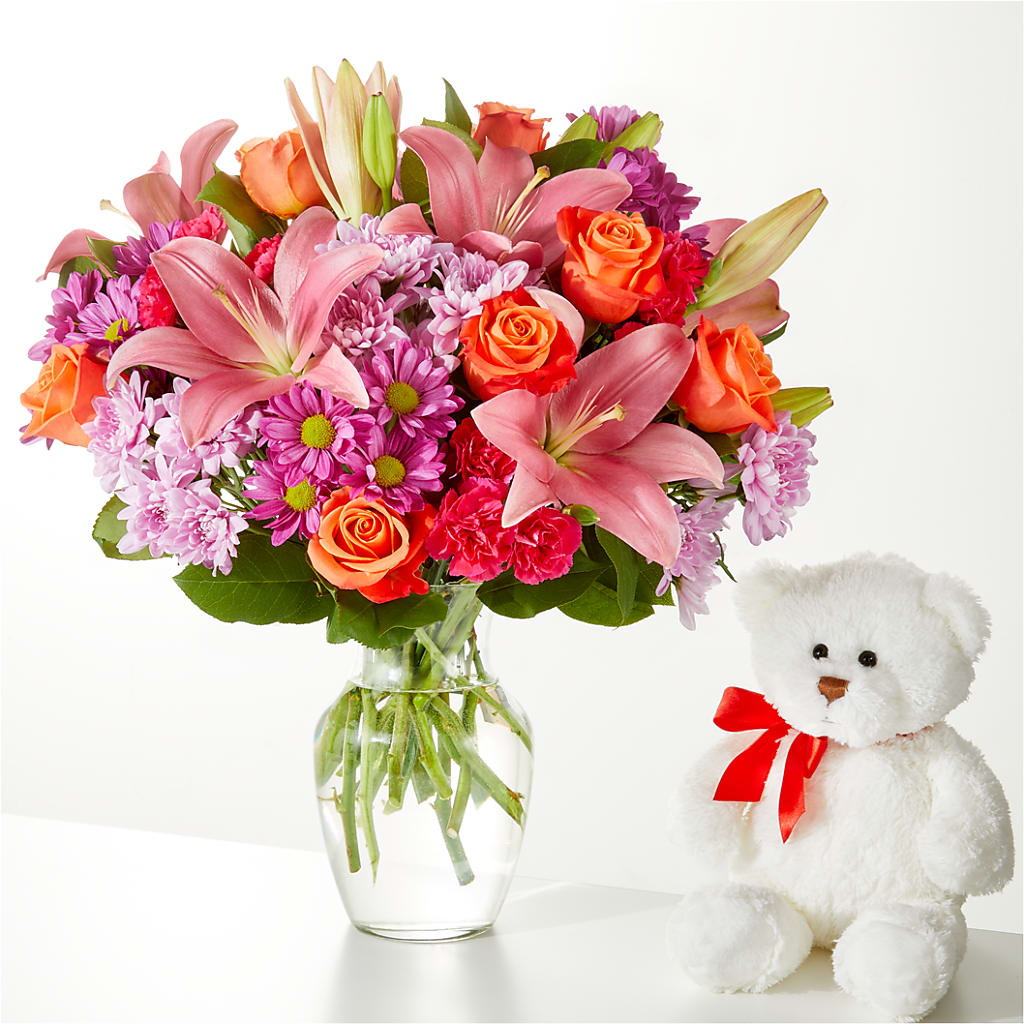 One and Only Bouquet and Bear Bundle – CHET & LEONA'S FLORAL SHOP, Milwaukee WI