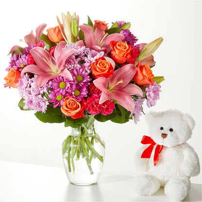One and Only Bouquet and Bear Bundle – CHET & LEONA'S FLORAL SHOP, Milwaukee WI