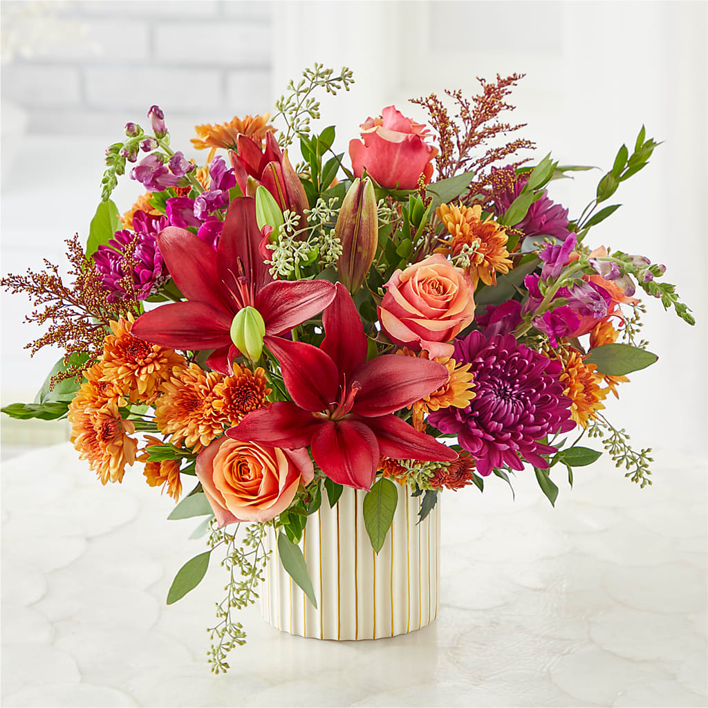 Burgundy Landscape Bouquet – CHET & LEONA'S FLORAL SHOP, Milwaukee WI