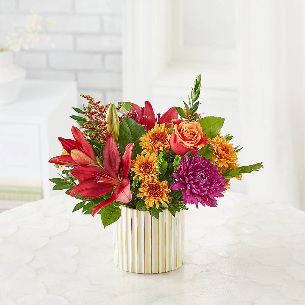 Burgundy Landscape Bouquet – CHET & LEONA'S FLORAL SHOP, Milwaukee WI