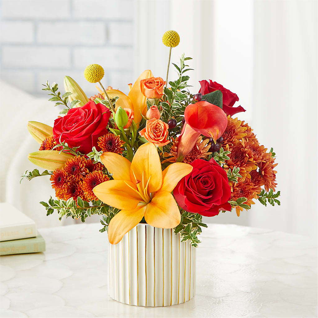 Scarlet Skies Bouquet – CHET & LEONA'S FLORAL SHOP, Milwaukee WI