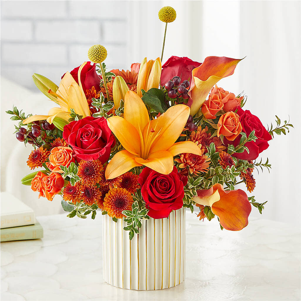 Scarlet Skies Bouquet – CHET & LEONA'S FLORAL SHOP, Milwaukee WI