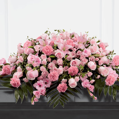 Garden of Comfort Casket Spray (Standard) – CHET & LEONA'S FLORAL SHOP, Milwaukee WI