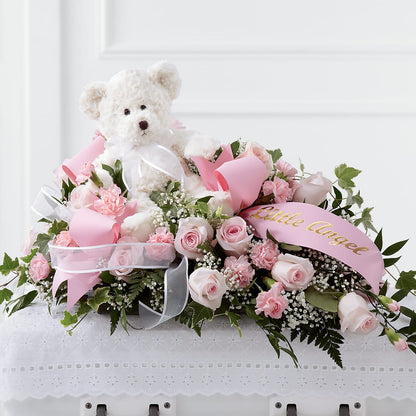 Touch of Sympathy Casket Spray – CHET & LEONA'S FLORAL SHOP, Milwaukee WI