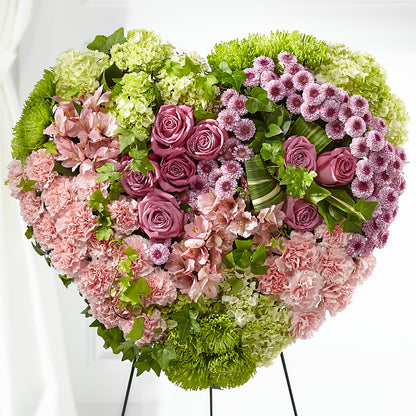 Heartwarming Standing Heart – CHET & LEONA'S FLORAL SHOP, Milwaukee WI