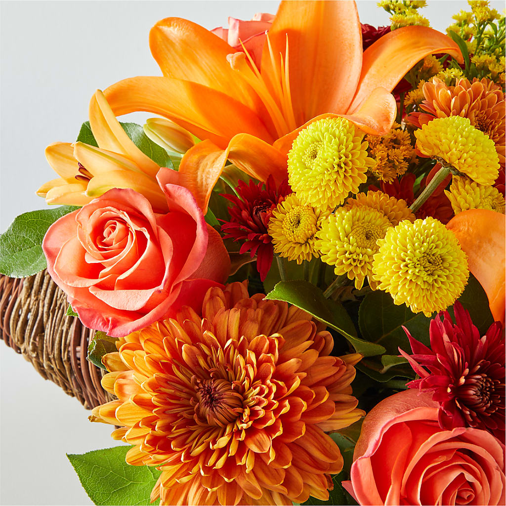 Bouquet of Blessings Cornucopia – CHET & LEONA'S FLORAL SHOP, Milwaukee WI