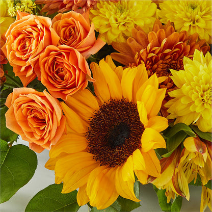 Autumn Harmony Centerpiece – CHET & LEONA'S FLORAL SHOP, Milwaukee WI