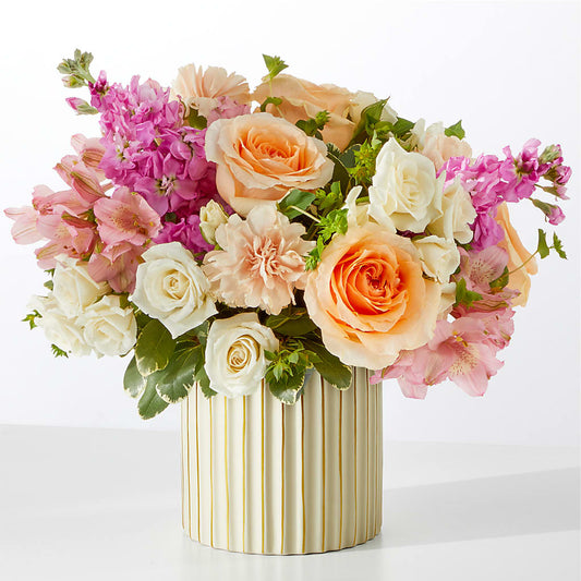 Paradise Bouquet with Ivory Vase – CHET & LEONA'S FLORAL SHOP, Milwaukee WI