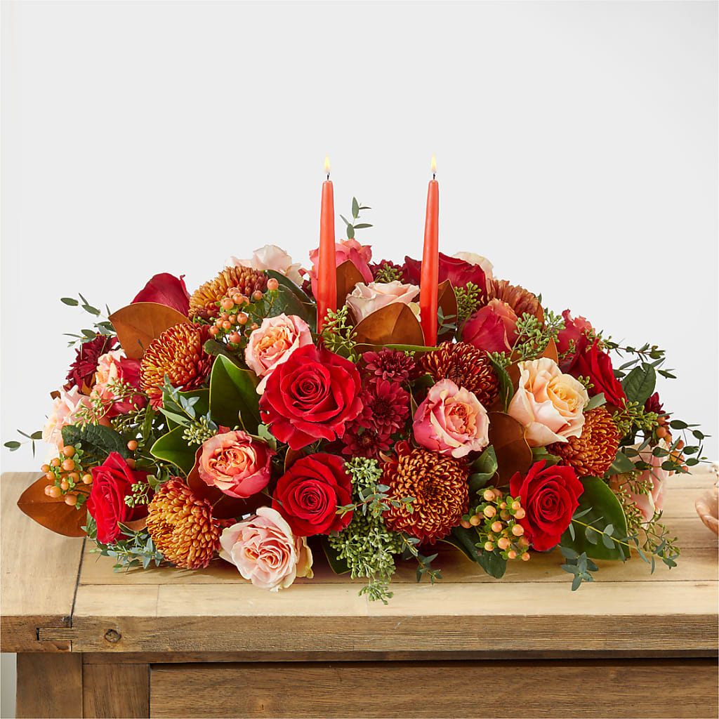 Gather Near Centerpiece – CHET & LEONA'S FLORAL SHOP, Milwaukee WI