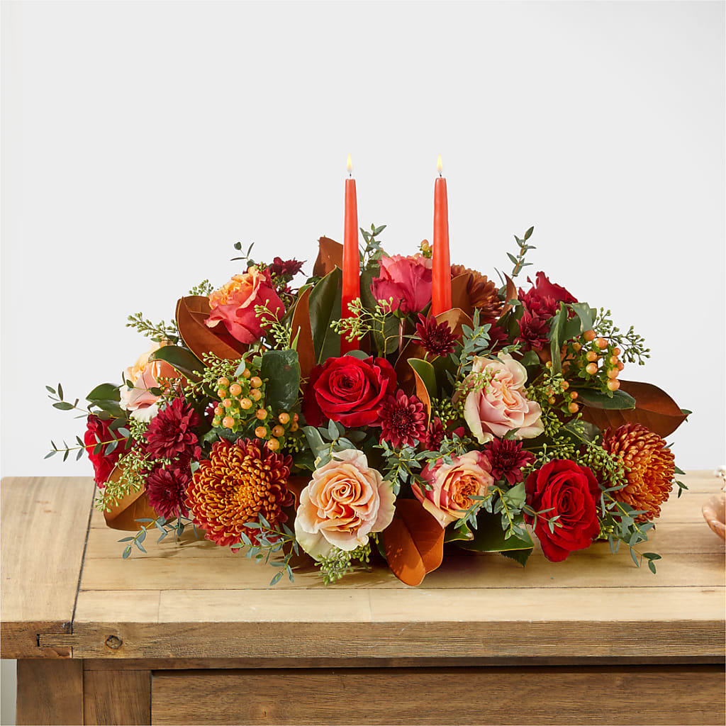 Gather Near Centerpiece – CHET & LEONA'S FLORAL SHOP, Milwaukee WI