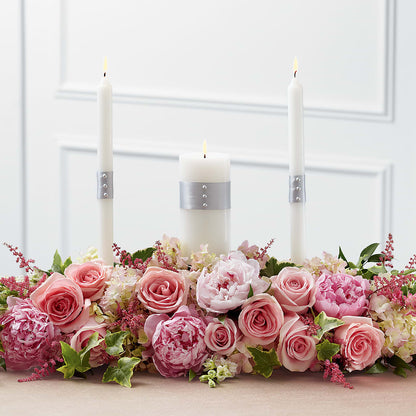 Worldwide Romance Unity Candle Arrangement – CHET & LEONA'S FLORAL SHOP, Milwaukee WI